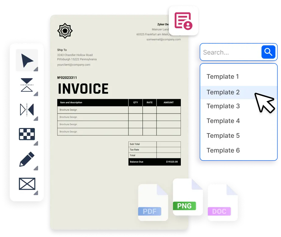 Invoice generator – Create invoices — professional design 7f1bfdd5fadfdfbdcafaeb