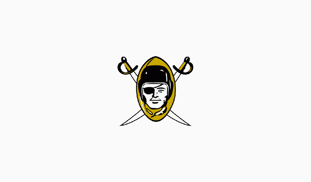 Oakland Raiders erstes Logo Oakland Raiders erstes Logo