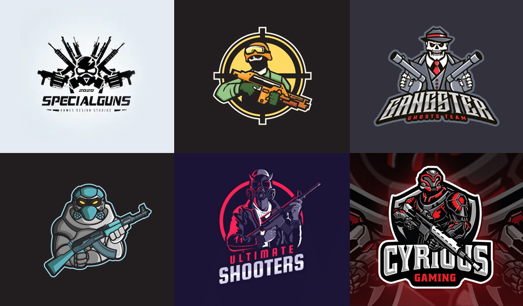 Waffe - Logo für Gamer Waffe - Logo für Gamer