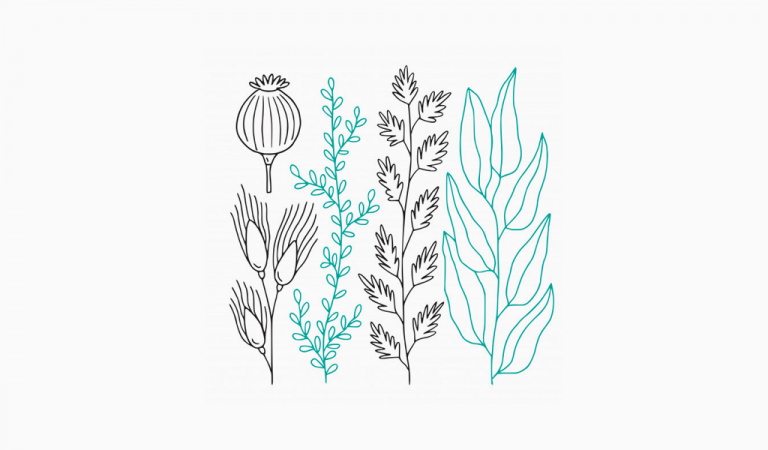 minimale Blumen