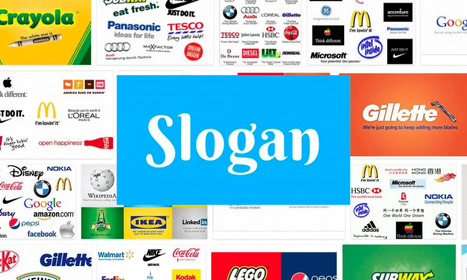 Logos mit einem Slogan