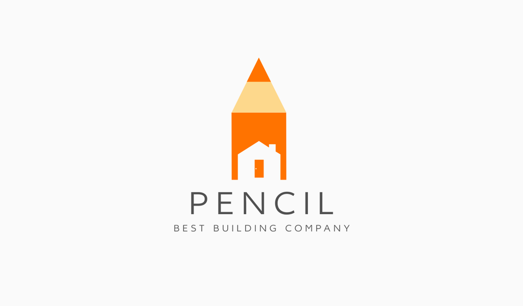 Bleistift-Haus-Logo