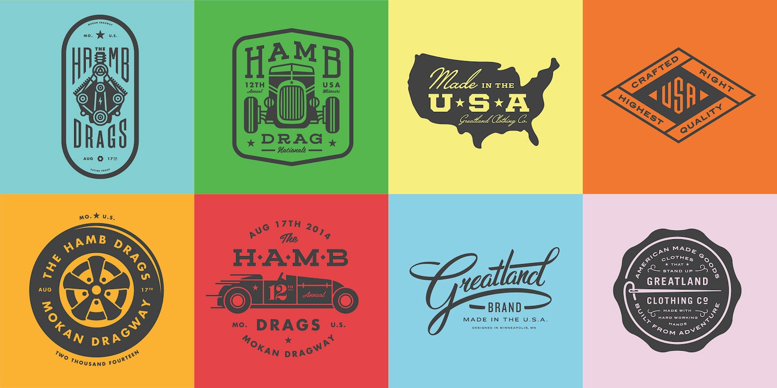 vintage style logo design