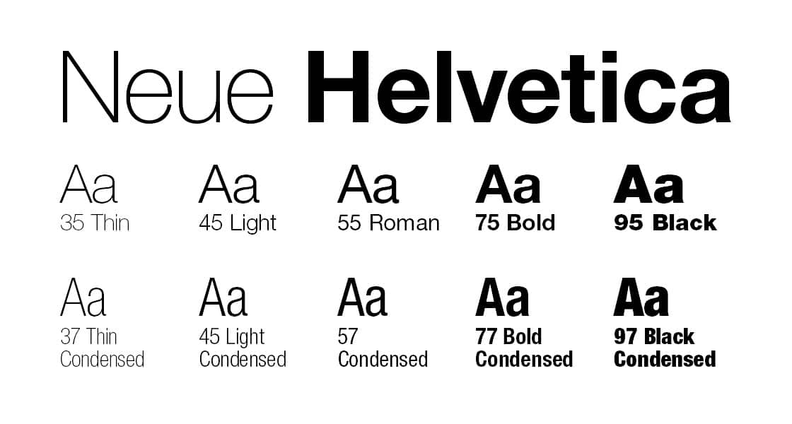 Helvetica neue font