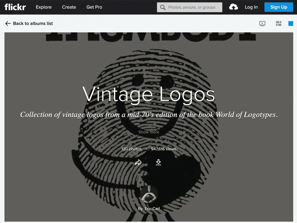 flickr vintage logos