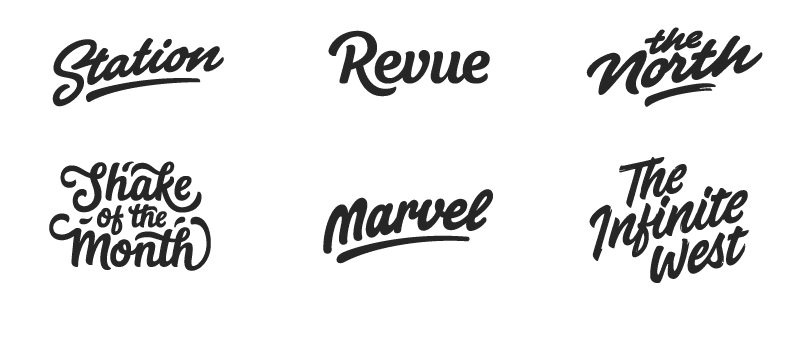 Lettering logo examples