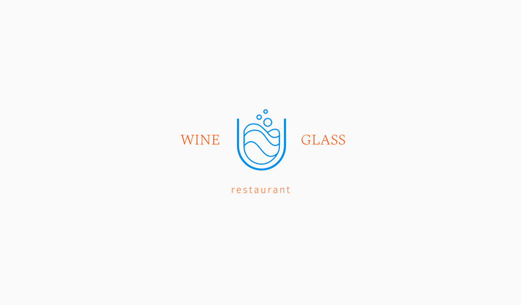 restaurant logo wine glass