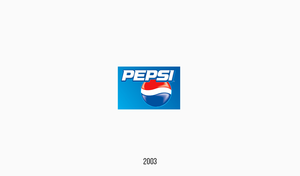 Pepsi cola logo, 2003