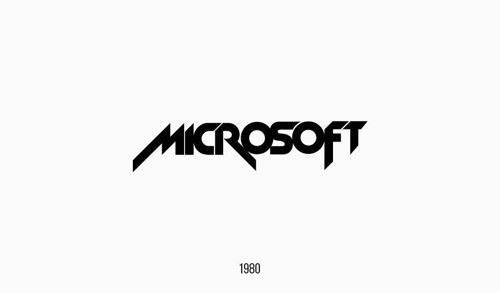 Microsoft second logo, 1980