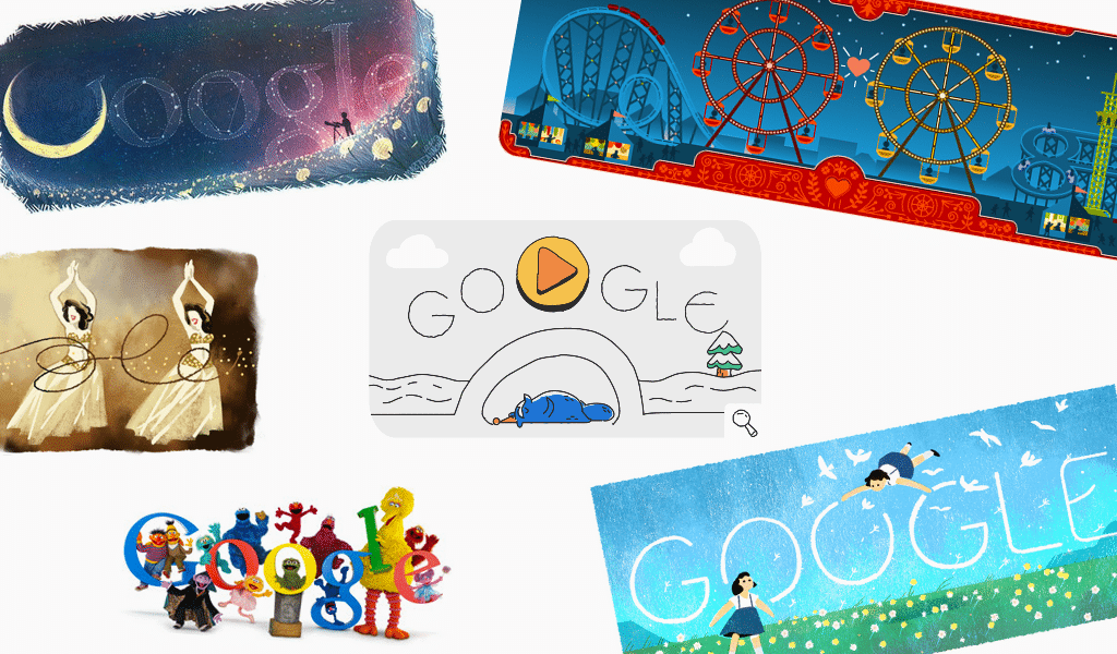 Google logo doodles 2