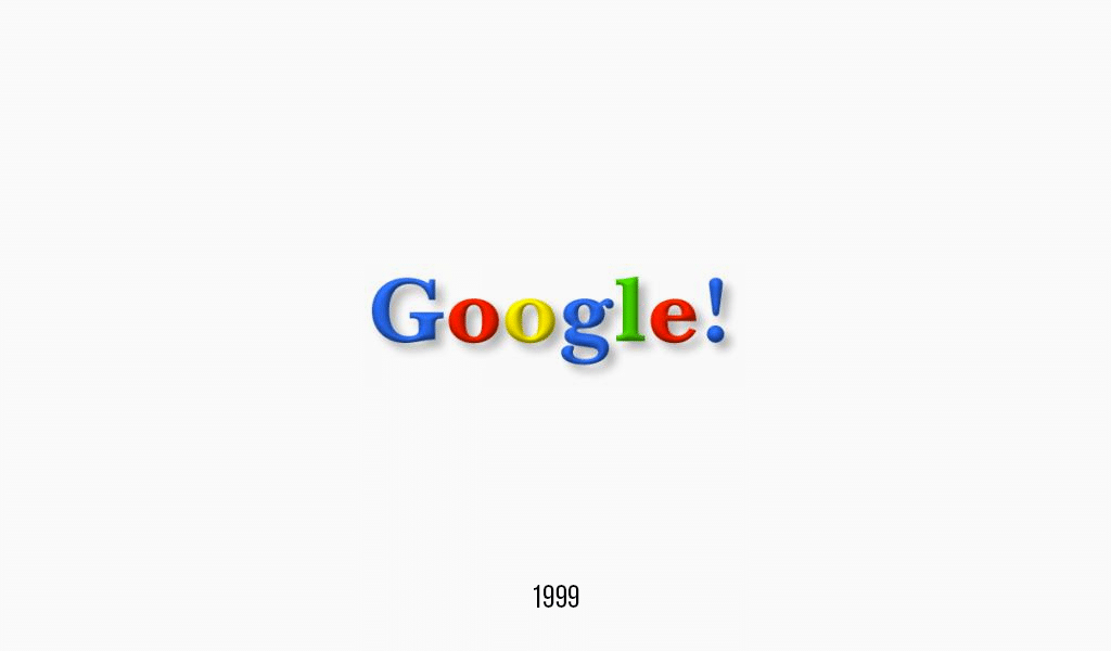 Google logo, 1999