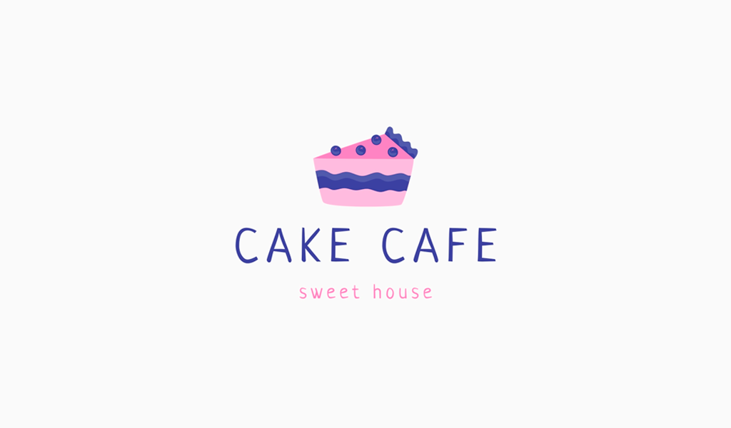 cafe logo cake