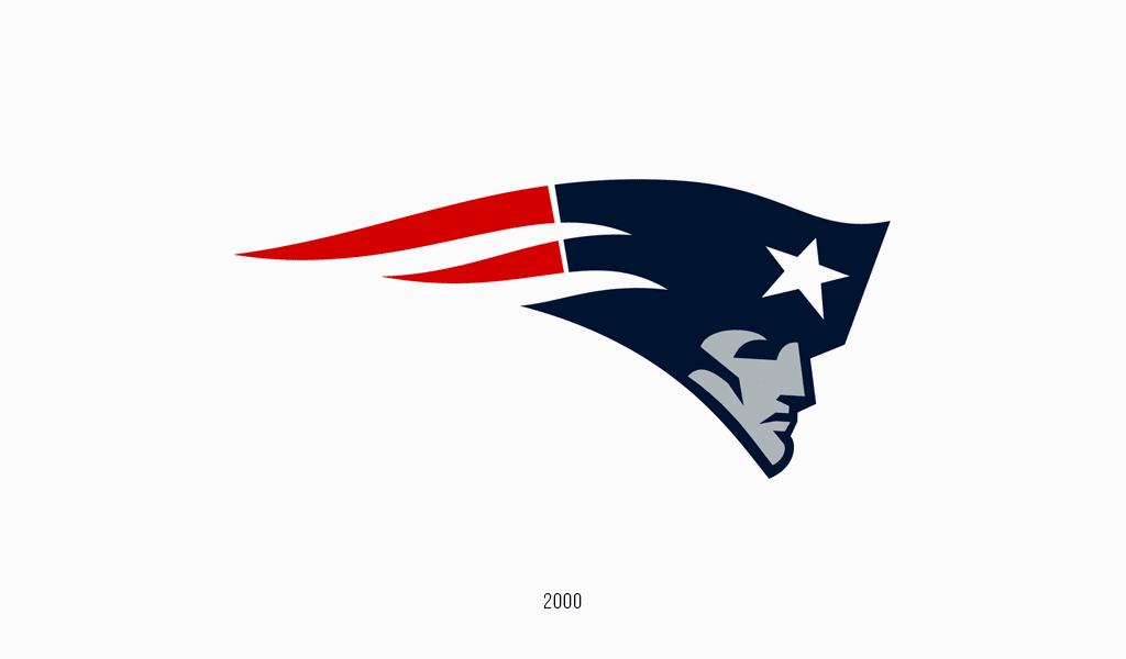 New England Patriots logo, 2000