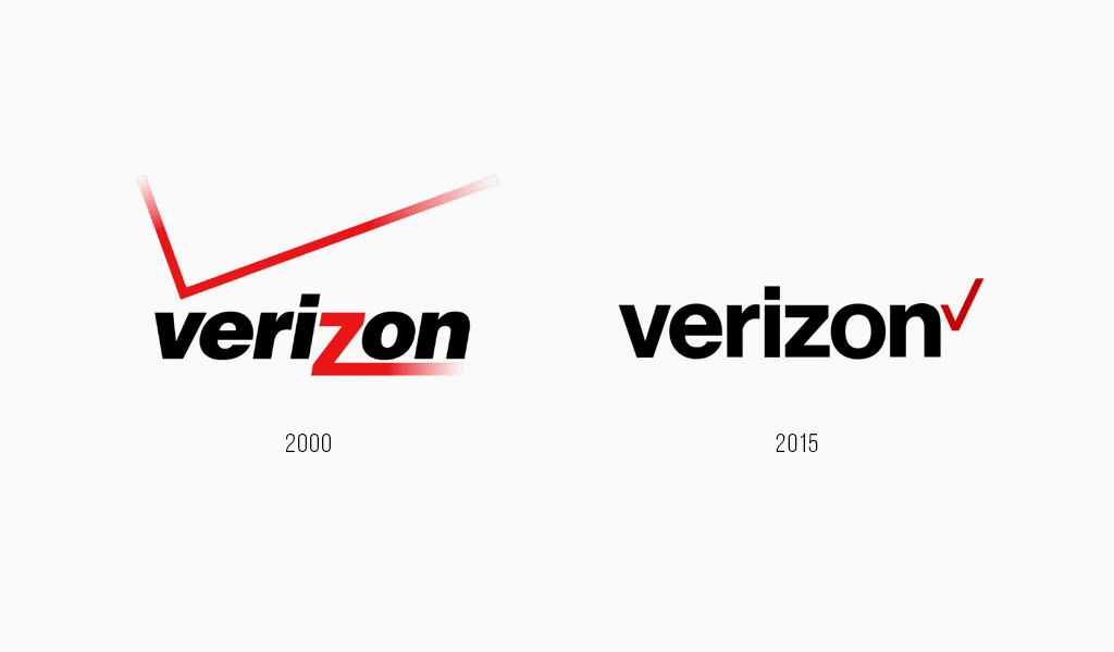 Verizon logo evolution