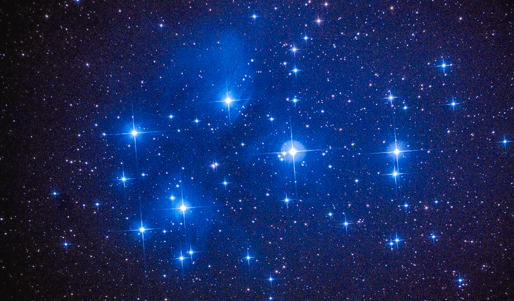 The Pleiades Or Seven Sisters Cluster