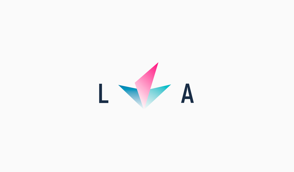 Monogram logo LA