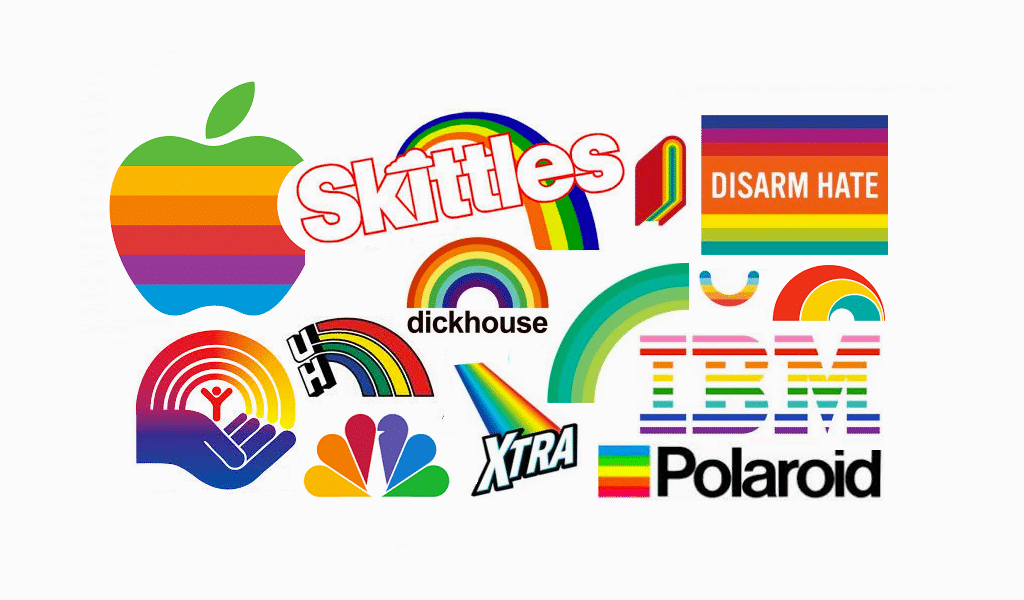 Rainbow logos examples