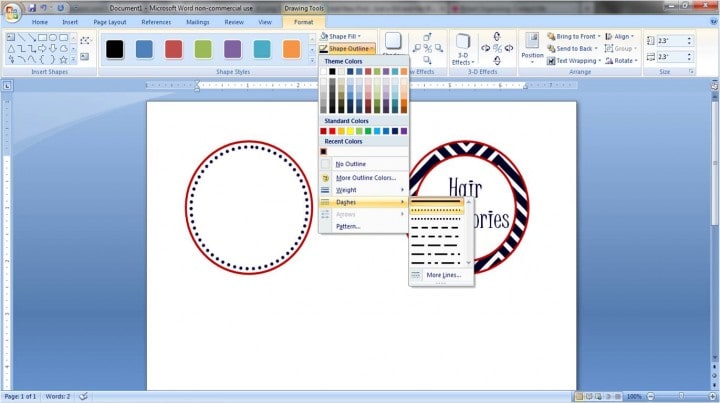 how to design a logo using microsoft word