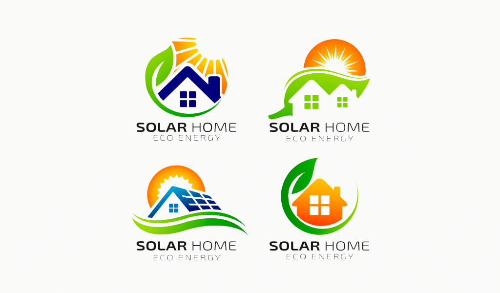 Solar energy logos