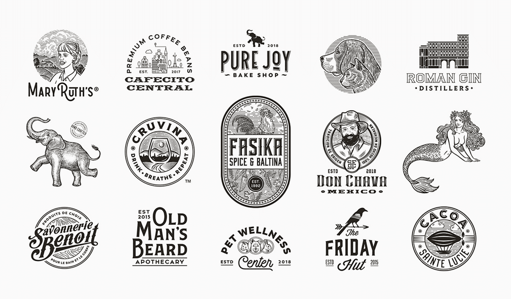 Vintage logos