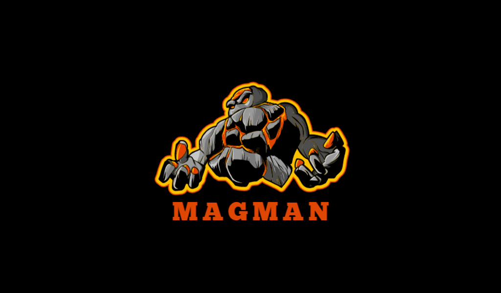 logo gaming magma golem