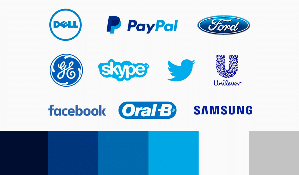 blue color logos