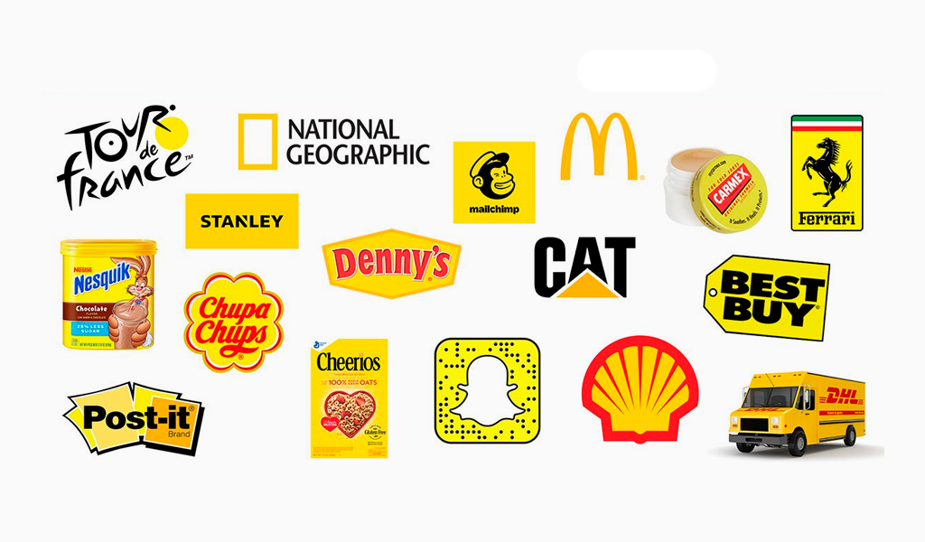 Yellow logos