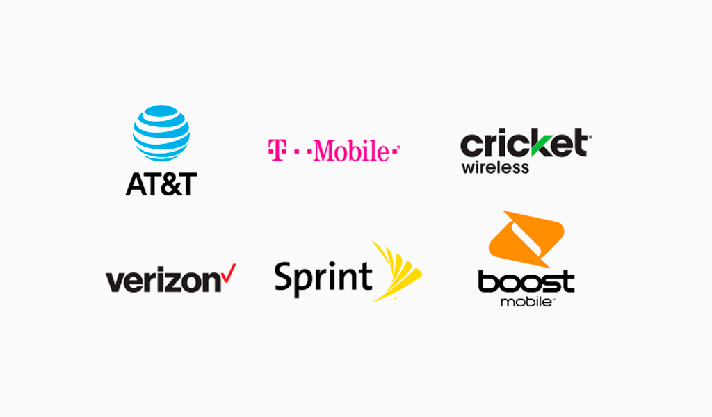 Phone providers from the USA: logos