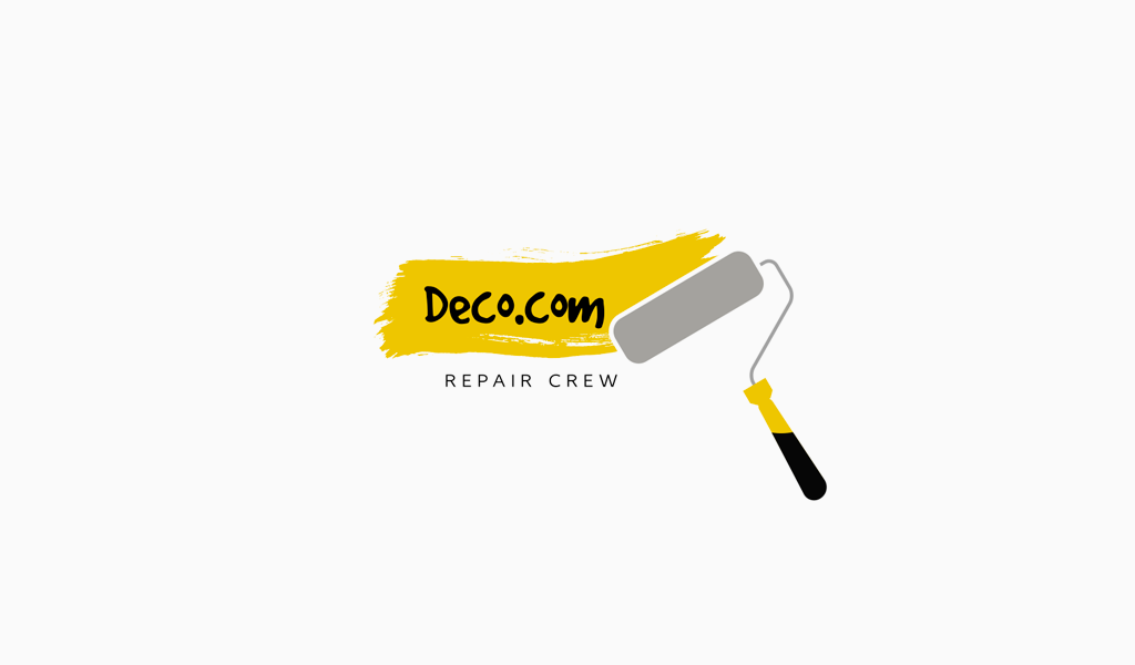 Paint Roller Yellow Smear Logo