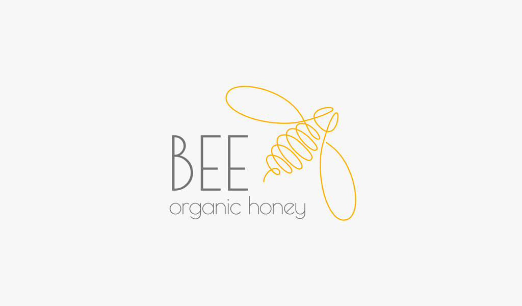 Бджола лінія мистецтва логотип