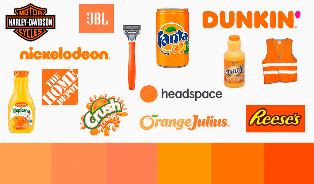 orange color logos