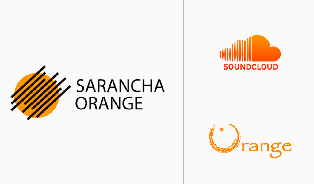 orange color logo design