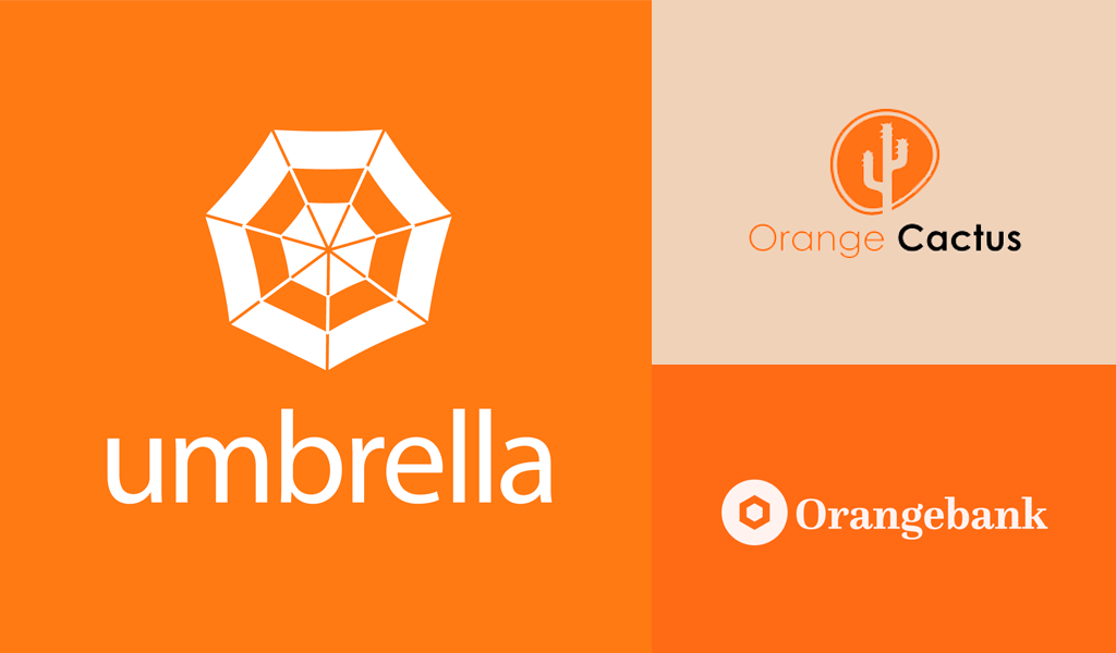 modern orange logos