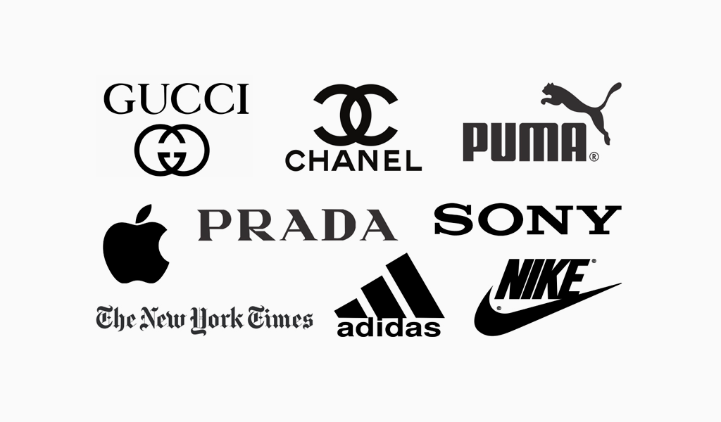 companies with white logos