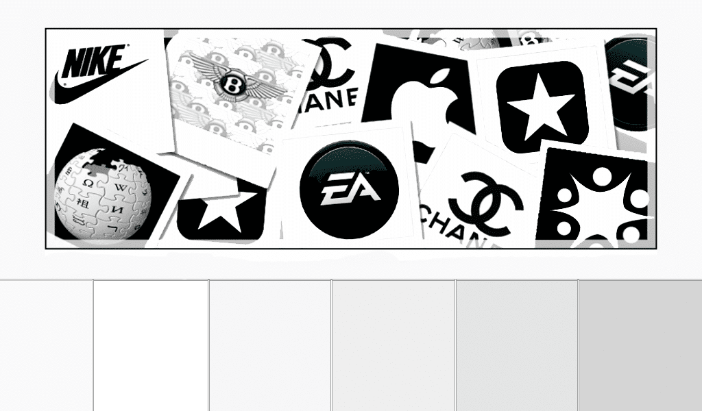 white color logos