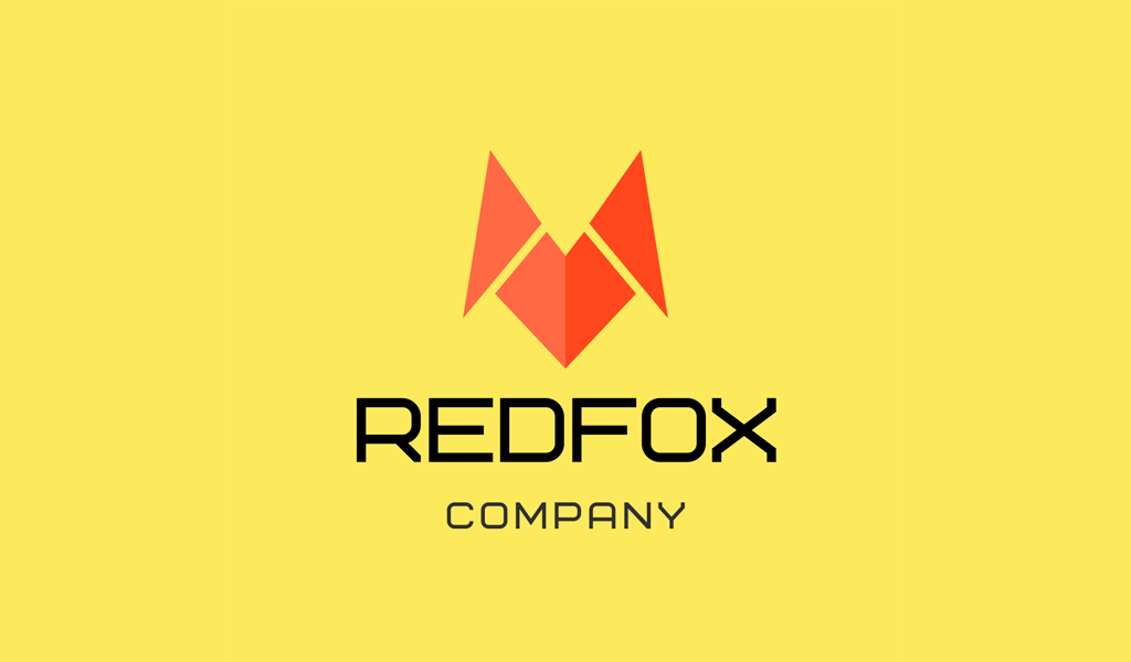 Red Fox Abstract Logo