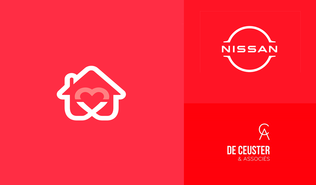 Examples of red logos