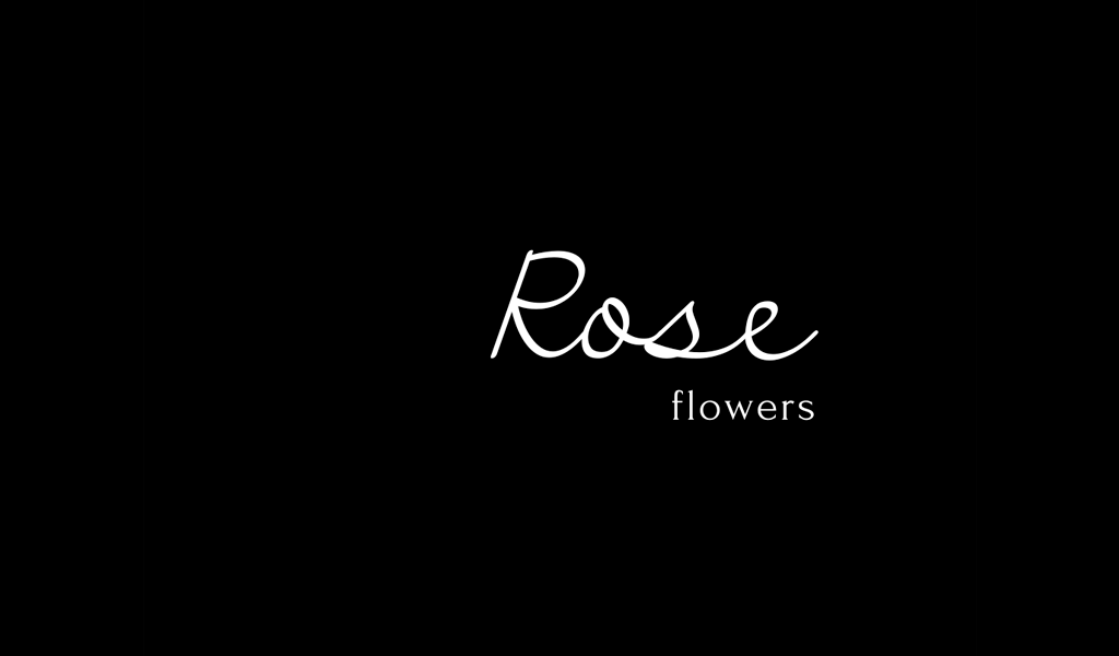 Flowers Shop Lettering Logo