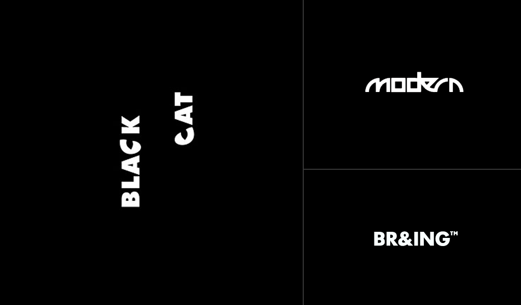 modern black logos