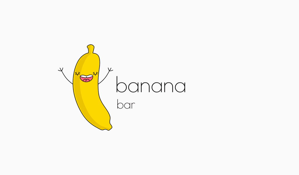 banana mascot logo