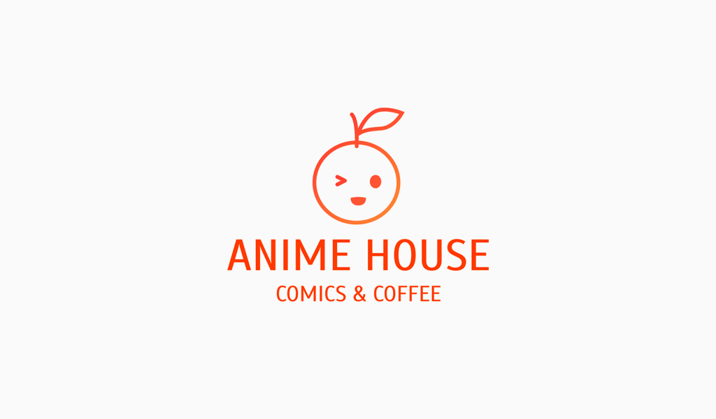 apple anime mascot logo