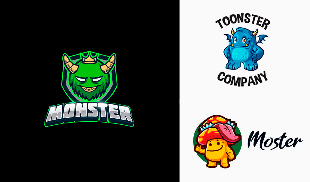 monsters mascot logos