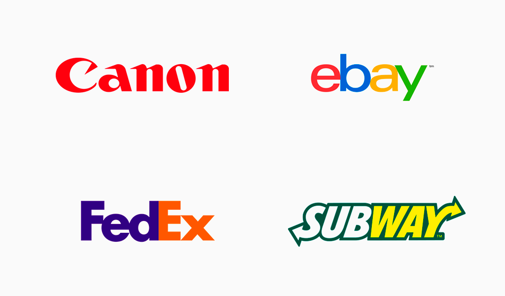 famous text logos 