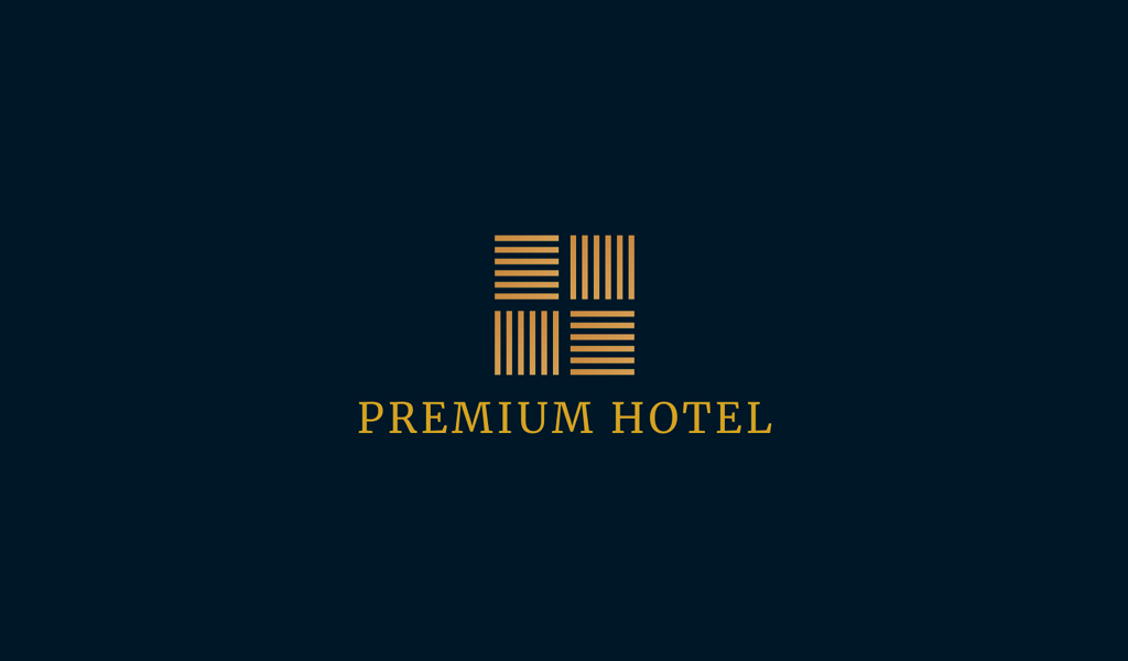 Hotel horisontal lines Logo