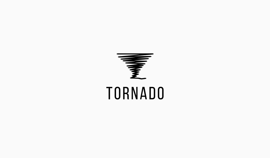 Tornado horisontal lines Logo