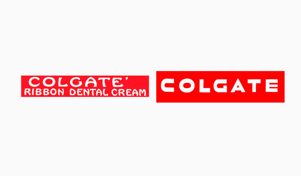 Primeiros logotipos da Colgate