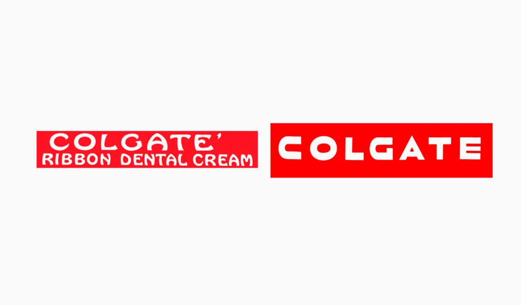 I primi loghi Colgate