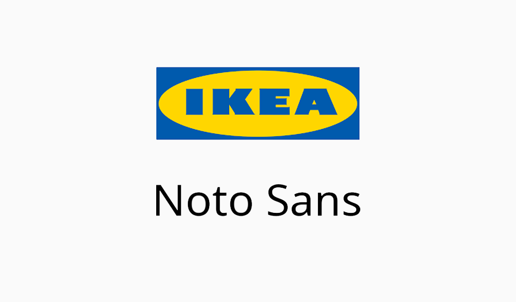 ikea logosu noto sans yazı tipi