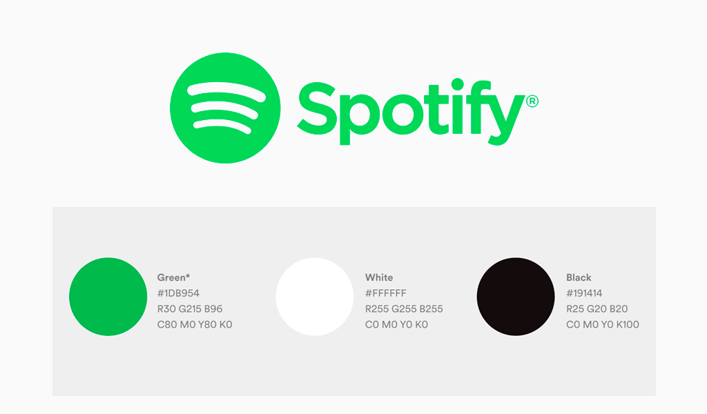 spotify logo color palette