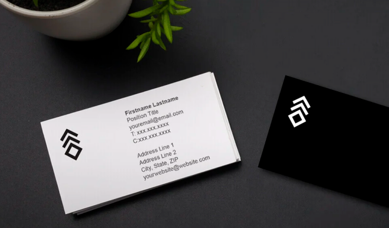 How to design a business card with your company logo